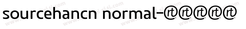 sourcehancn normal字体转换